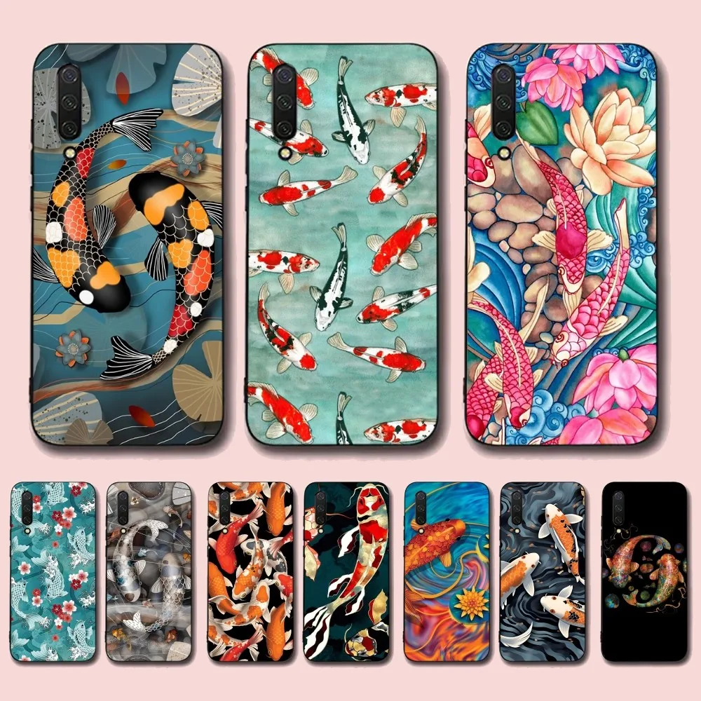 

Koi carp Phone Case For Xiaomi Mi 5X 8 9 10 11 12 lite pro 10T PocoX3pro PocoM3 Note 10 pro lite