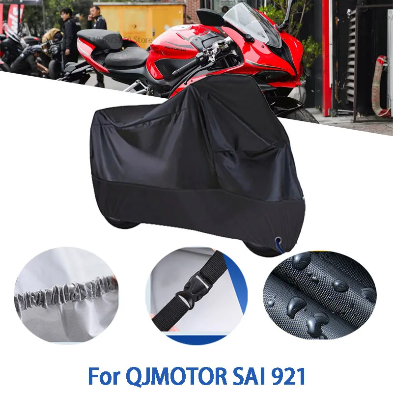 

Полный чехол для мотоцикла QJMOTOR SAI 2021, автомобильный уличный солнцезащитный чехол от пыли и ушей, утолщенный оксфордский чехол, аксессуары