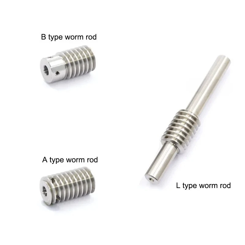 1pc 303 Stainless Steel 1 Mod Worm Gear Worm Rod 15/20/25/30/35/40/50/60 Teeth Speed Ratio 1:15 1:20 1:25 1:30 1:35 1:40 1:60