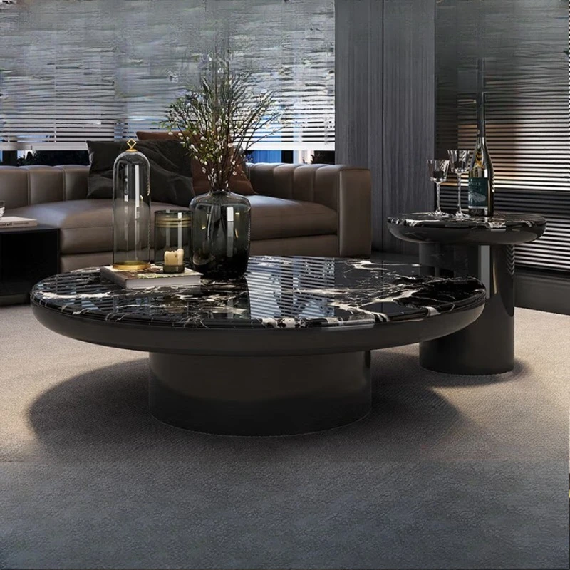 

Natural luxury stone marble coffee table, light luxury and high-end sense in the living room