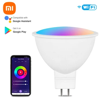 Xiaomi Smart Homekit Wifi Mr16 Smart Led Gloeilamp 12V Rgbcw Dimbare Lamp Siri Voice Control 5W Spotlighting Kleur Veranderende