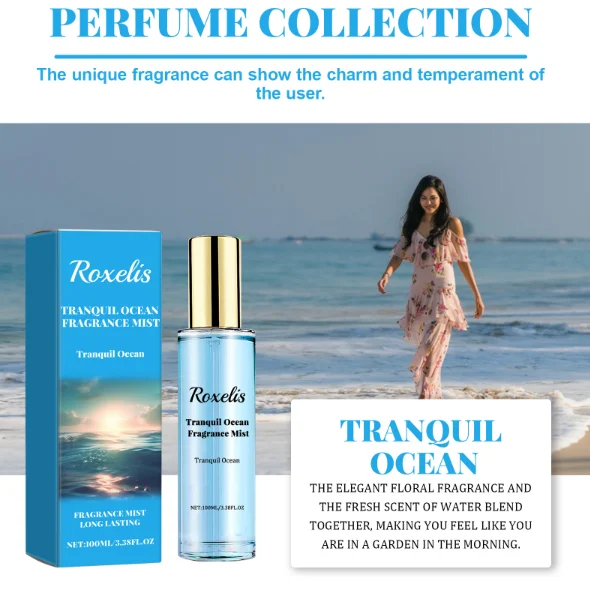عطر روكسيليس سيكريت ووتر كيس، رذاذ عطر يدوم طويلاً، عطر منعش وطبيعي للزوجين