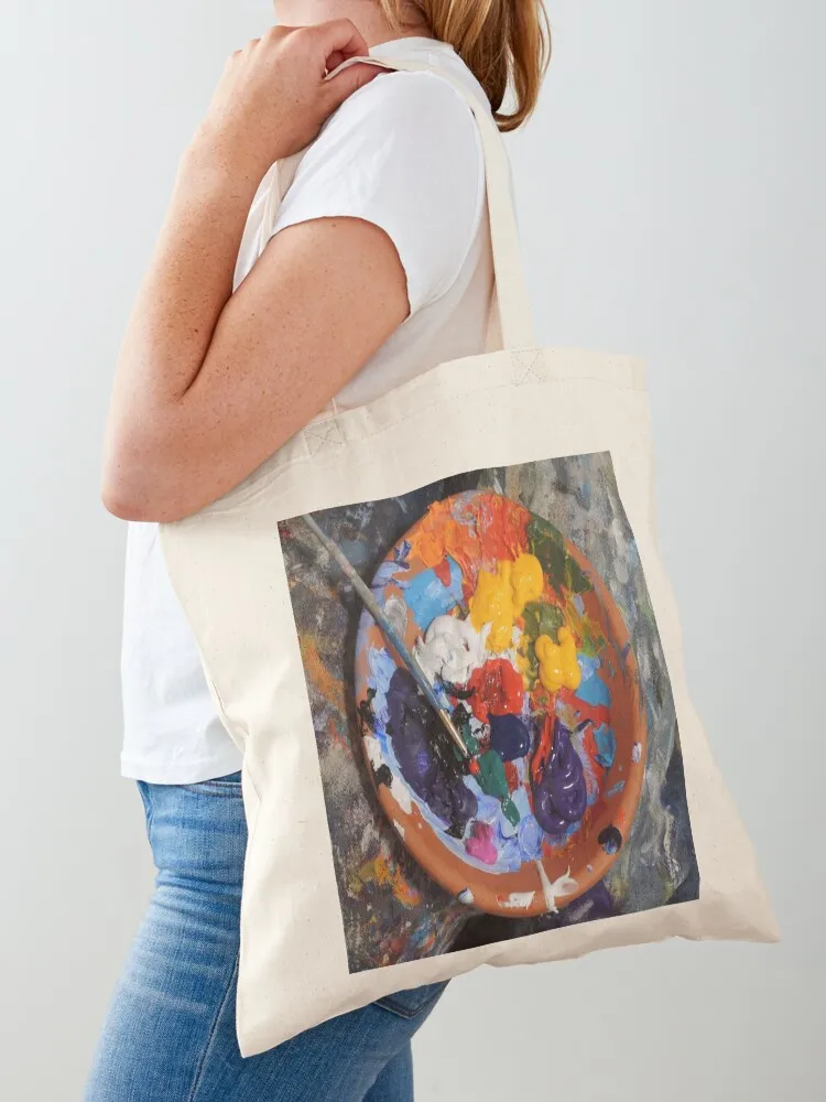 Paint Palette Tote Bag bags luxury women Custom bag shopping bag Canvas Tote