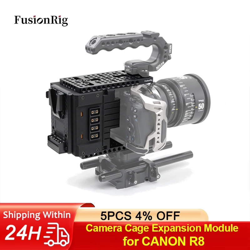 Модуль расширения камеры FusionRig для клетки камеры CANON R8, совместимая с Tilta TA-T28/SmallRig 4212