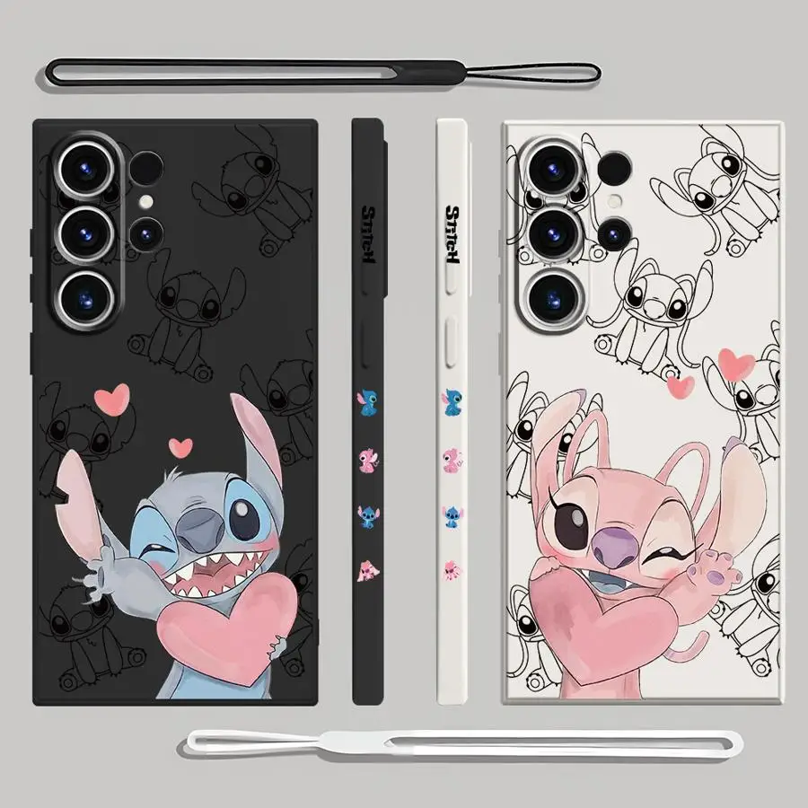 

Чехол для телефона Disney Stitch для Samsung S21 S22 S25 S23 S24 Plus S20 S21 S22 S23 S24 25 Ultra S20 S21 S23 FE Note 10plus 20Ultra