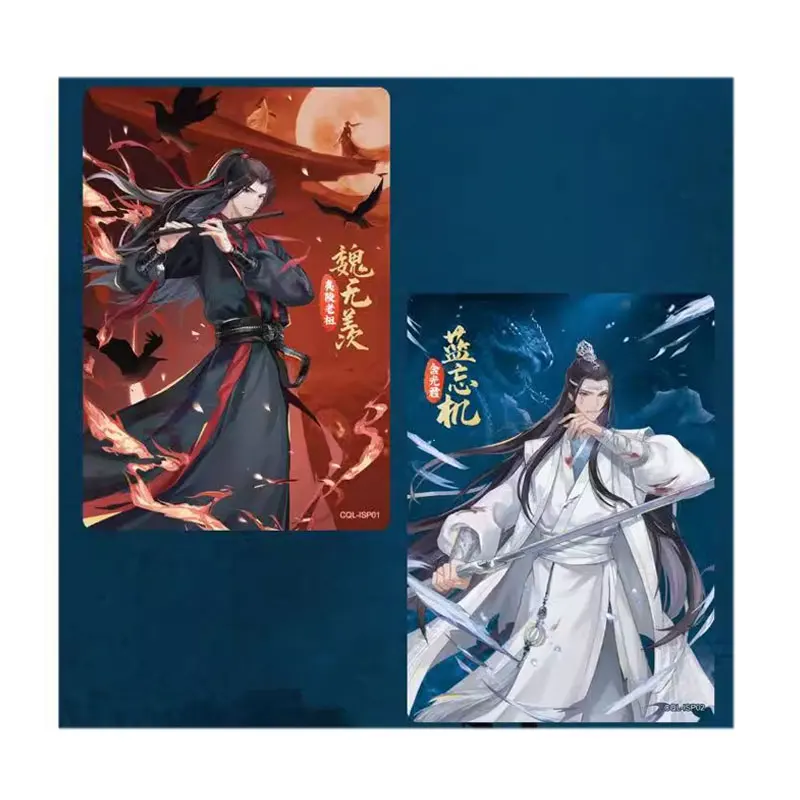 Mo 2002 Zu Chen Qing Ling Lan Wangji Wei Wuxian CR/RR/TR/FP/ISP/SSP satu lembar Set lengkap kartu koleksi Anime