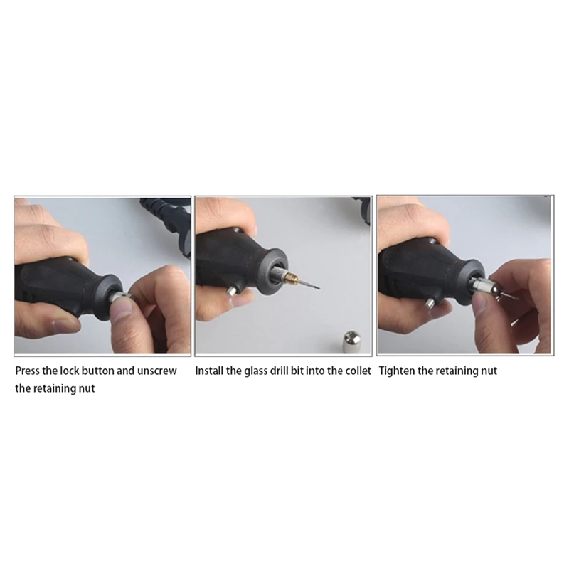 

Car Front Windshield Repair Tool Glass Drilling Bit Steel Drill Bit