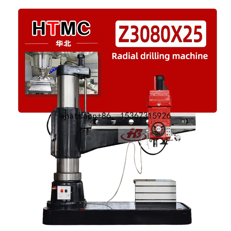 Z3080 hydraulic radial drilling machine Automatic feed drilling 80mm heavy radial drilling machine