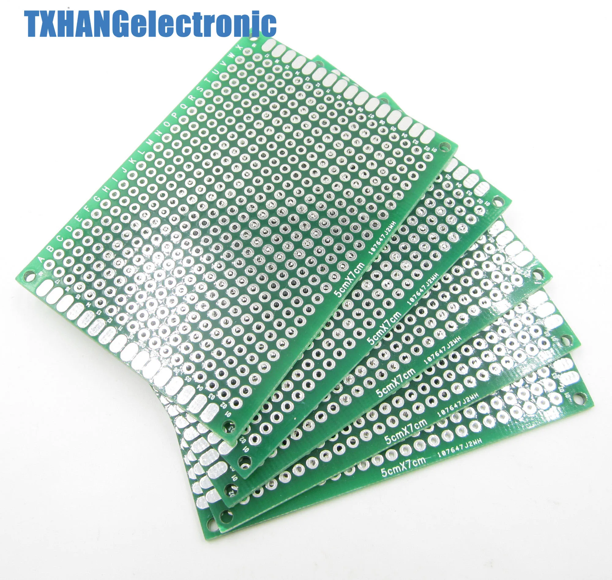 Double Side Prototype PCB Tinned Universal Breadboard 5x7 cm 50mmx70mm FR4 diy electronics