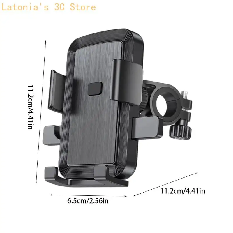 Telefon Halter Lenker/Rückspiegel Montiert Drehen Telefon Cradles Stoßfest Ständer Halter für Roller E-Bike X3UB – Detail 6