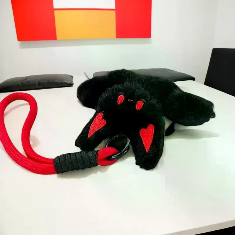 Sierlijke vleermuis knuffel sleutelhanger voor Halloween; Kleine duivel Lanyard tas hanger rugzak hangend verjaardagscadeau voor meisjes