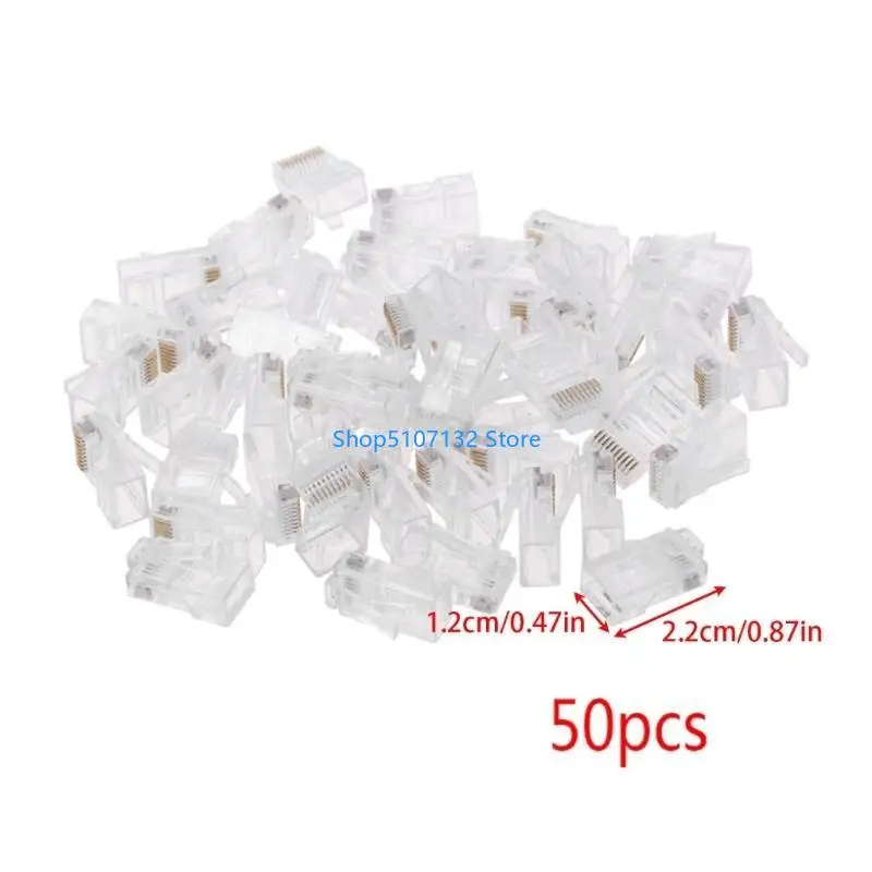 87HD CONECTOR CAT6A CAT7 RJ45 Plug 10P10C Connectores crimpagem