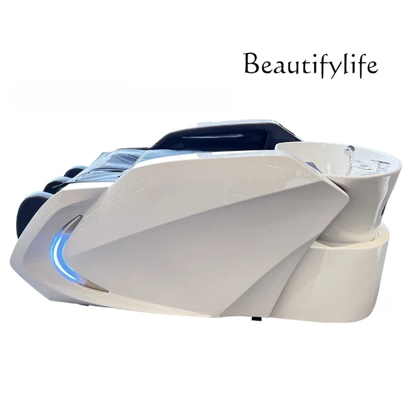 

High-End Automatic Barber Shop for Hair Salon with Fumigation Water Circulation Head Treatment Bed