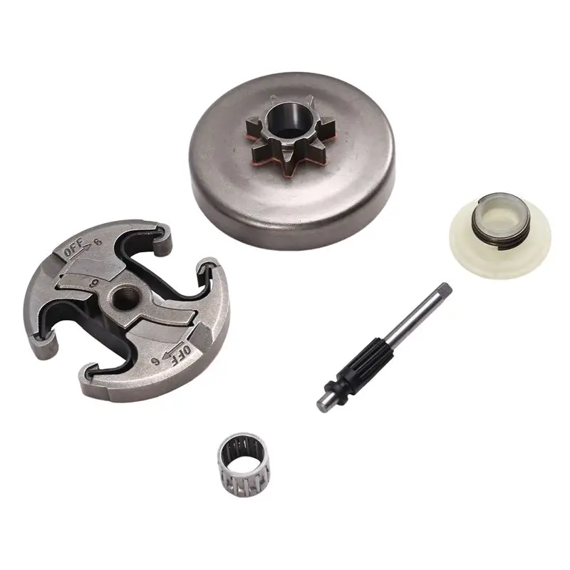 AEE4-For 340 345 350 Clutch Drum Clutch Kit Chainsaw Clutch Set Clutch Sprocket Drum Needle Bearing Oil Pump Gear