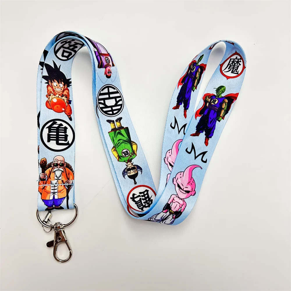 Dragon Ball Z Anime Card Holder Cordão Telefone Alça de Pescoço Chaveiro Acessório