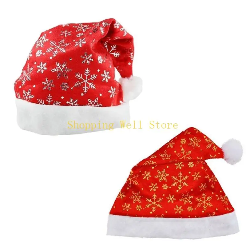 KX4B Новая год рождественская шляпа для взрослых косплей Santa Hat Festival Festival Hate Hat Comfort Hat