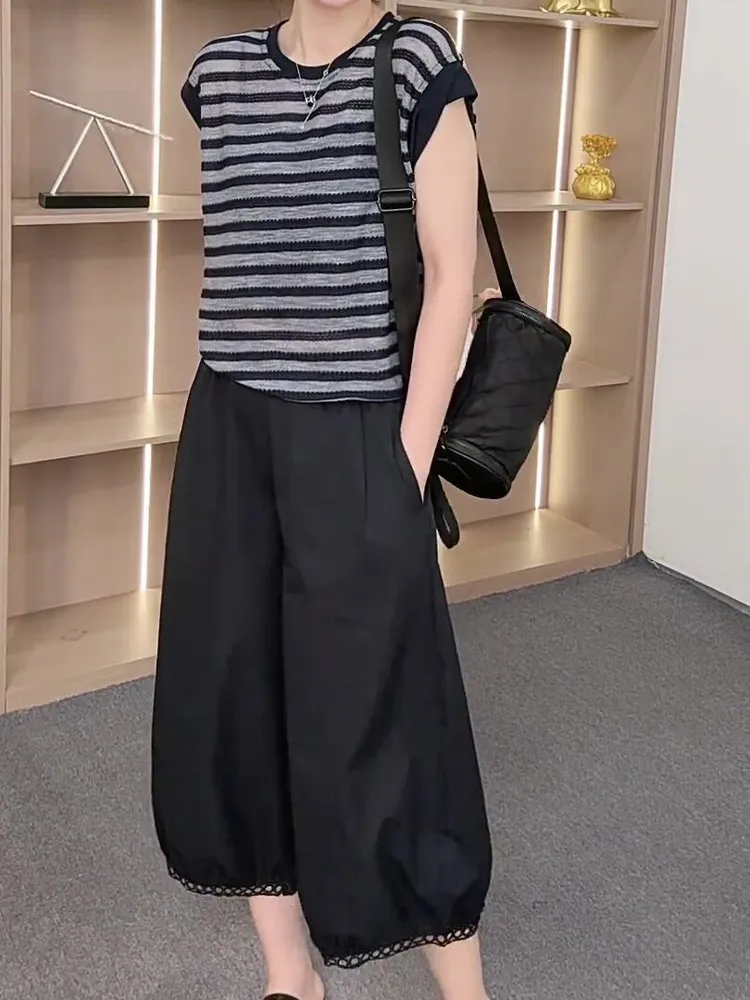 

Faionable круглый жилет Ne Svel, женский элитный жилет Sensation, лето 2023, новый универсальный топ, удобный крой в полоску...