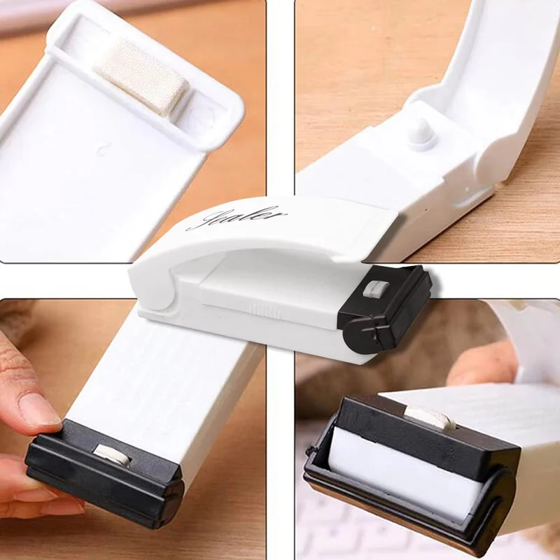

1-3pcs heat bag sealer food packaging sealing machine portable snack bag sealing clip kitchen storage accessories home gadgets