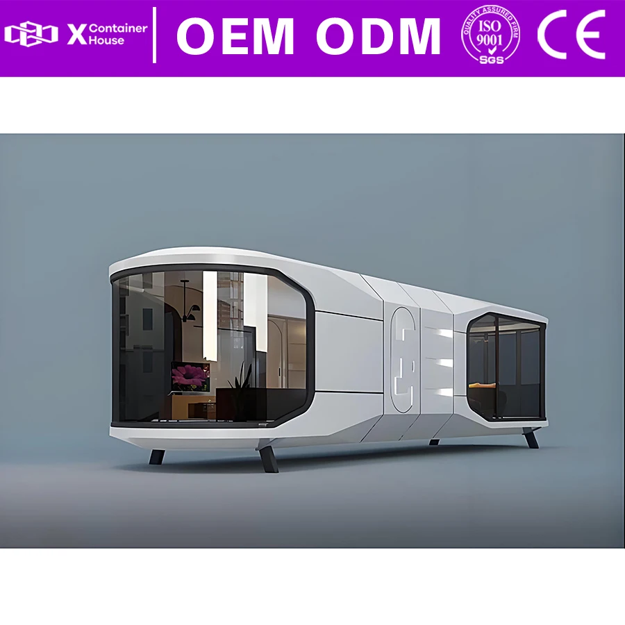 Waterproof Prefabricated Mobile House Capsule Outdoor Anti Rust Space Capsule Home Factory Prefabrication Steel Structure Houses