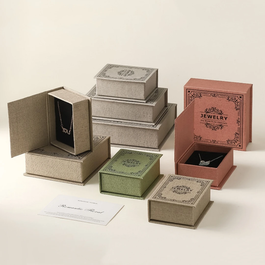 

Flip Cover Cuckoo Book Shaped Jewelry Display Box Earrings Ring Necklace Pendant Storage Box Portable Travel Jewelry Box Joyero