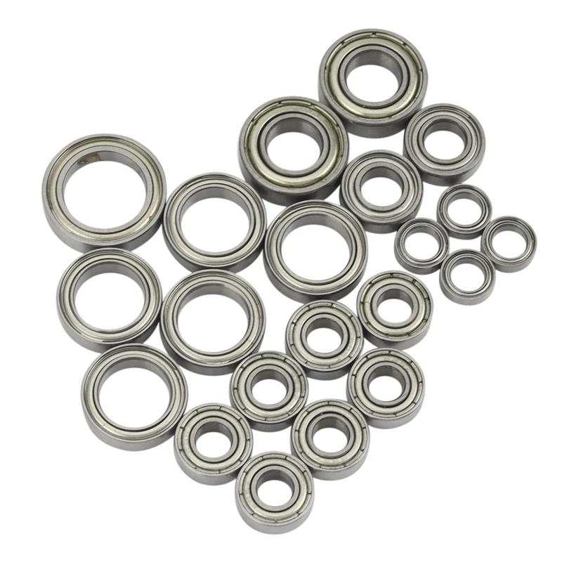 21Pcs Ball Bearing Kit For Traxxas Slash 4X4 VXL Rustler Stampede HQ727 Remo 1/10 RC Car Upgrade Parts Accessories