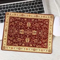 Persian Style Mouse Pad Beautiful Oriental Pattern Mice Mat Small Vintage Table Carpet 25x29 Non-slip Office Deskpad Home Decor