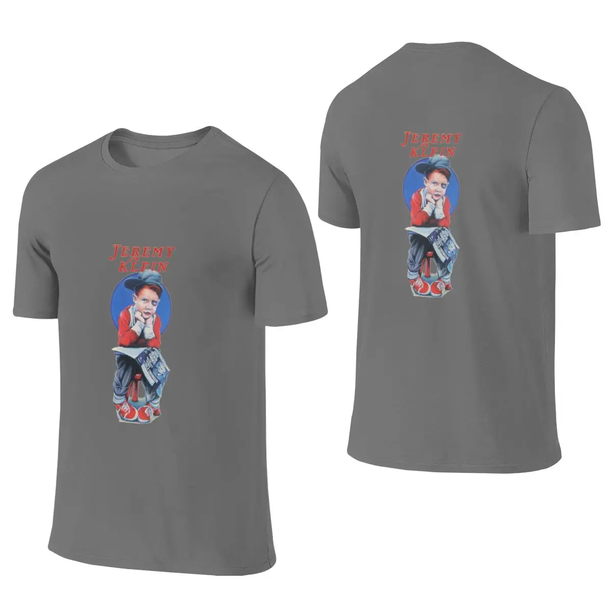 Jeremy Klein Skateboard T Shirt Design Moisture-Absorbing And Breathable Reversible T-shirt Artistic Boy Neat Stitching Tee