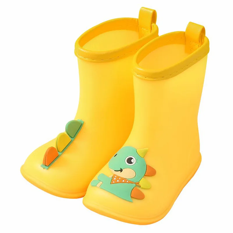 2024 HOT Children Shoes Toddler Infant Kids Baby Boys Girls PVC Rain Boots Waterproof Non-Slip Shoes Kids Shoes Bota Infantil