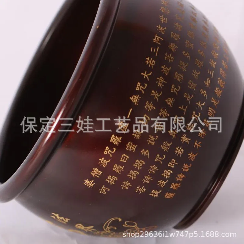 Sutra Full Brass Copper Vase Desktop Living Room Ornament Manufacturer Wholesale