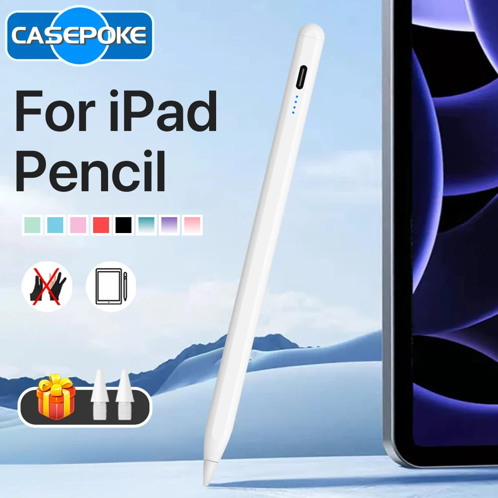 

For Apple Pencil iPad 10th A16 2025 Stylus Pen Screen Touch Pen For Pro 13 11 M4 12.9in Air 5 4 Mini 6 7 Tablet Pens Accessories