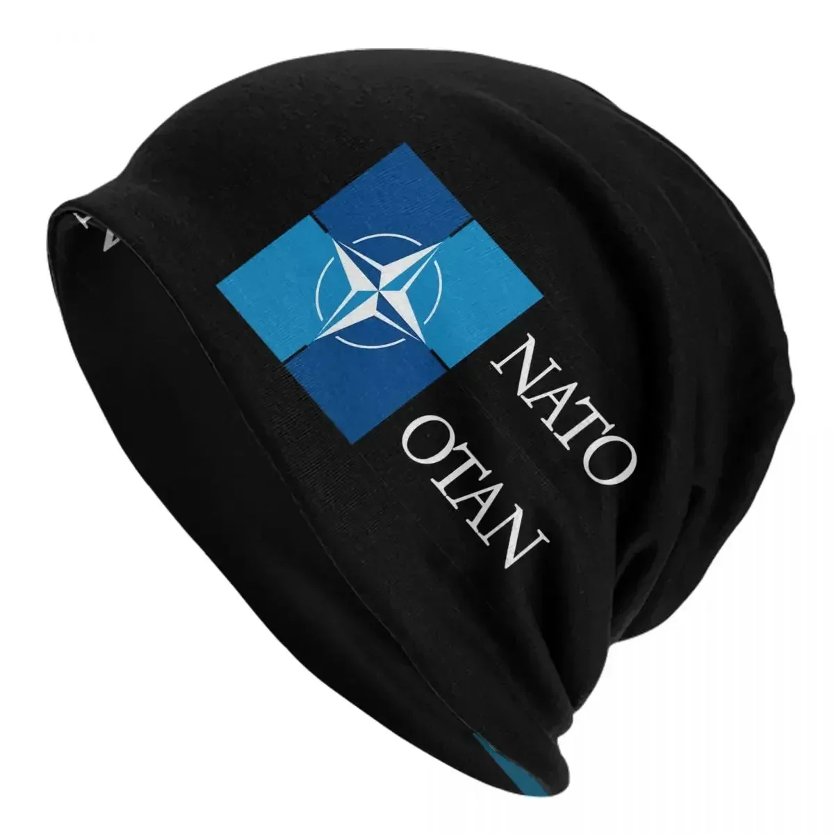 NATO-gorro de punto cálido para hombre y mujer, gorro Unisex de Hip Hop para exteriores, Otoño e Invierno