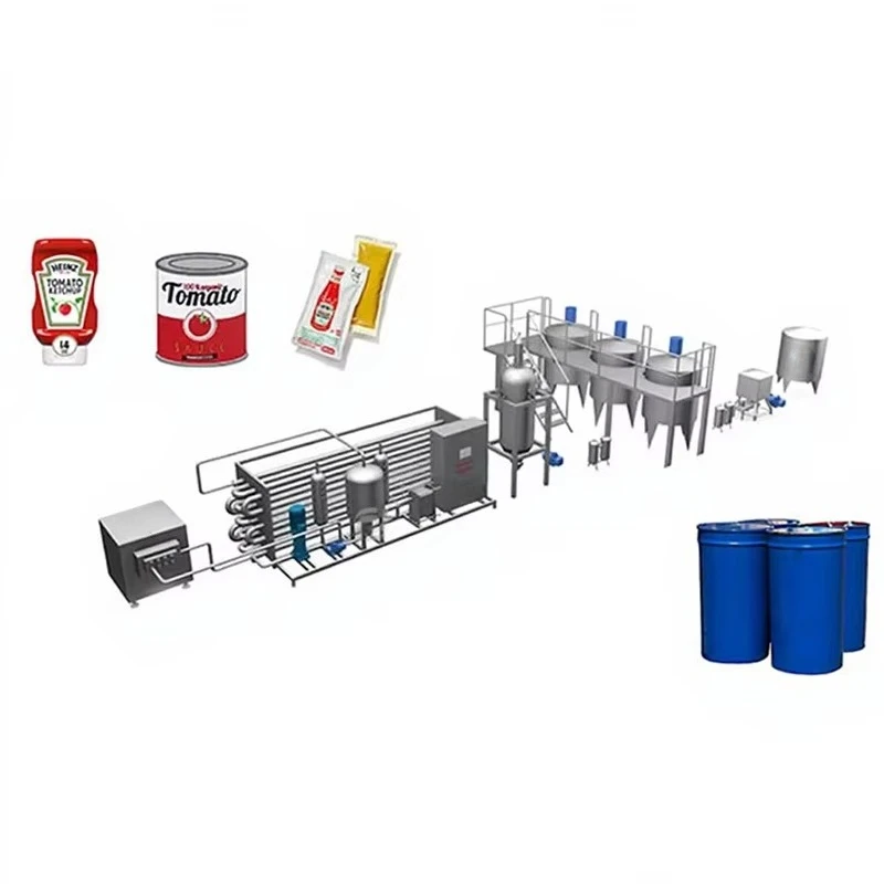 Hot Sell Tomato Sauce Ketchup Production Line Processing Making Machine Sale Factory Direct Accept Custom