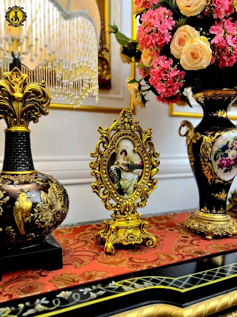 Extremely handmade, French villa medieval exquisite ornaments entrance desktop American European retro high-end decorations