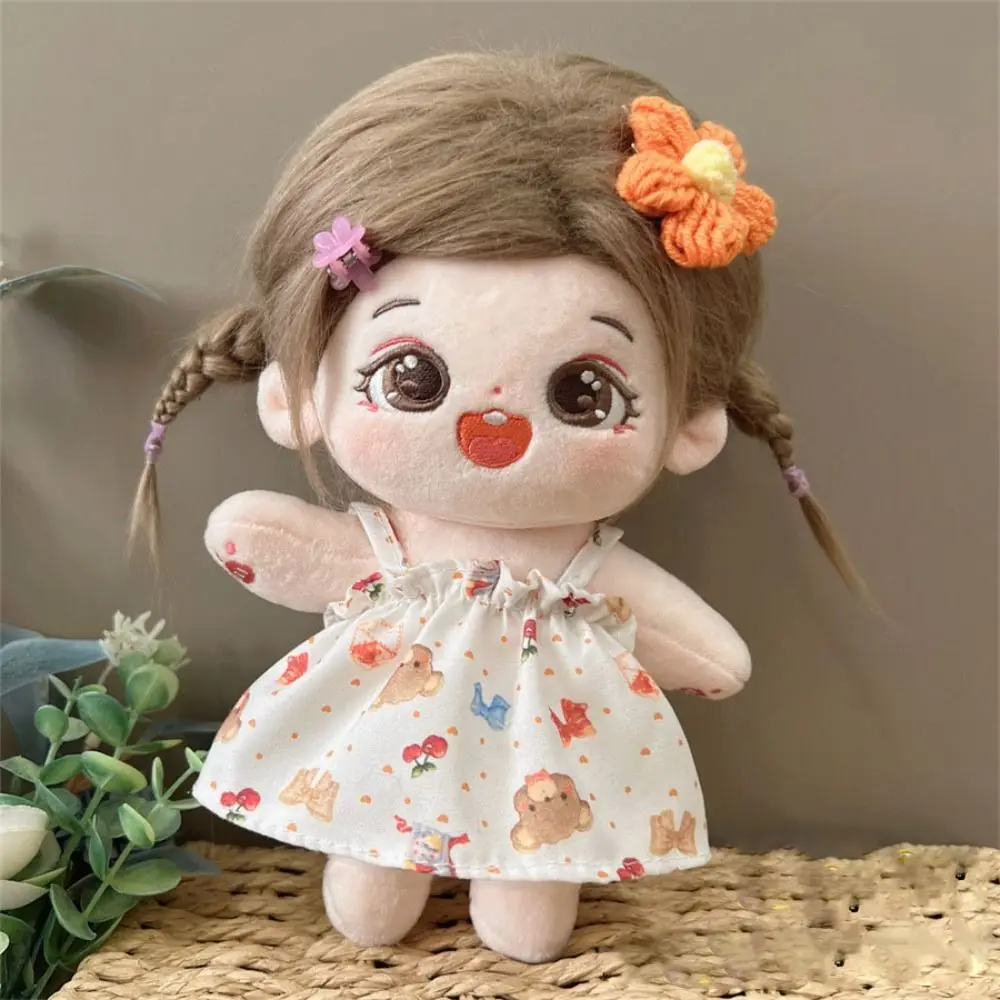 20Cm Katoenen Pop Mooie Prinses Jurken Pluche Poppen Kleding Schattige Cartoon Rok Mode Jurken Voor Exo Idool Poppen Accessoires