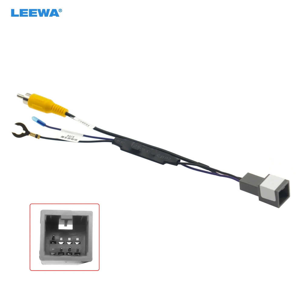 LEEWA Auto 8-pin Reverse Camera Output Video Adapter Wiring Cable For Mitsubishi Xpander Car Camera Video Output #CA5435