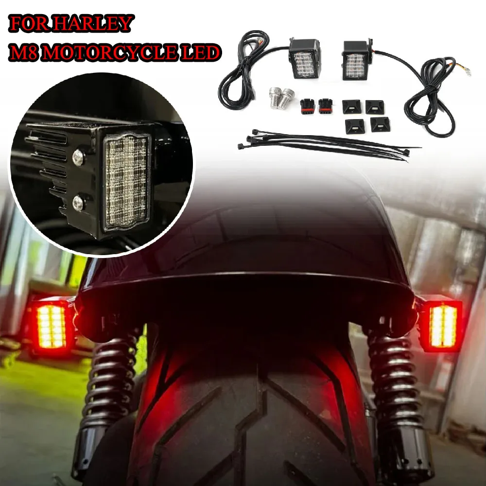 

Fit For Harley M8 Softail Low Rider S Street Bob Standard Breakout 117 Slim FLSL Motorcycle LED Rear Turn Signal&Brake Light New