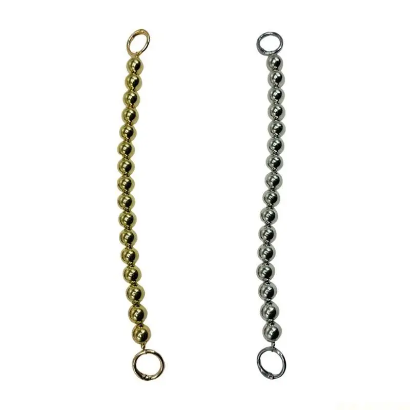 

X90D модный пластиковый ремешок-цепочка с бусинами, короткая ручка с зажимами и крючком для замены сумок на плечо и клатчей