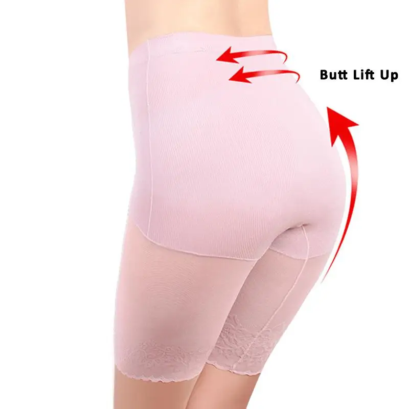 Plus Size Safety Short Pants Women Summer Seamless Under Skirt Pants Anti Chafing Boxers Female Sexy Lace Women Big Size