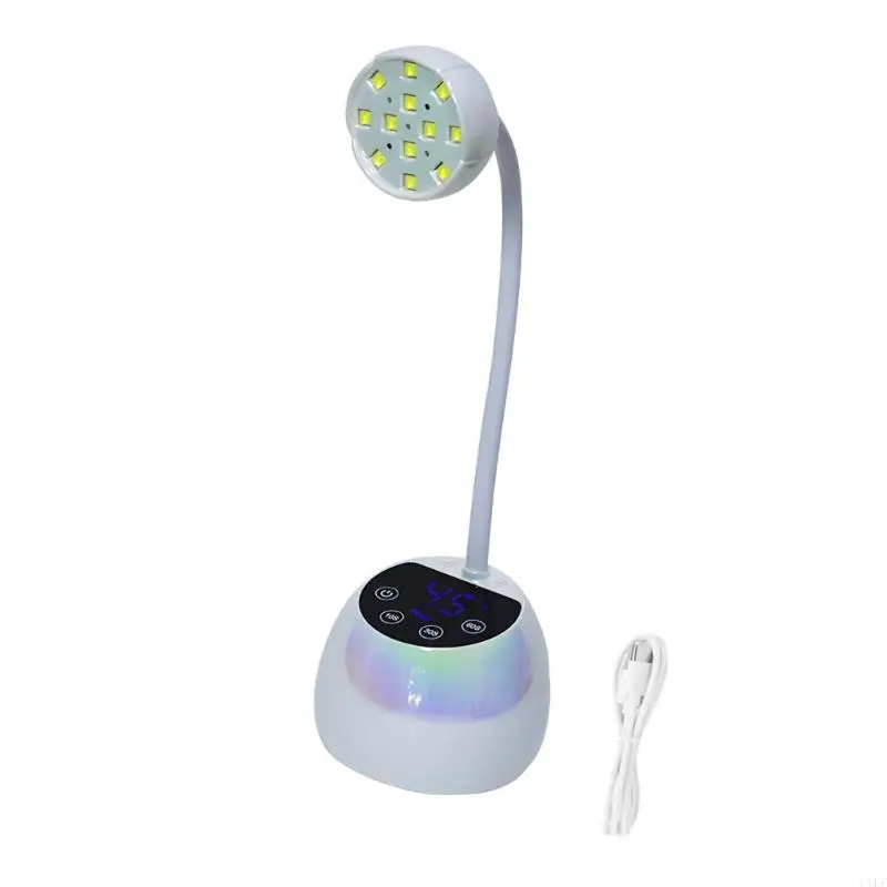 C1FF – lampe Unguis à transducteur automatique, Mobile, Rechargeable, séchage rapide, lumière LED pour crème frottée