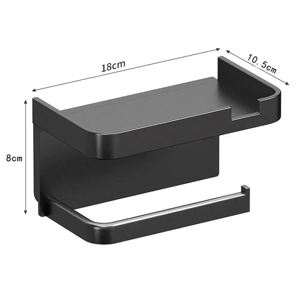 Porta carta igienica a parete scaffale portaoggetti in plastica addensata antiruggine per portarotolo di carta igienica da cucina per bagno