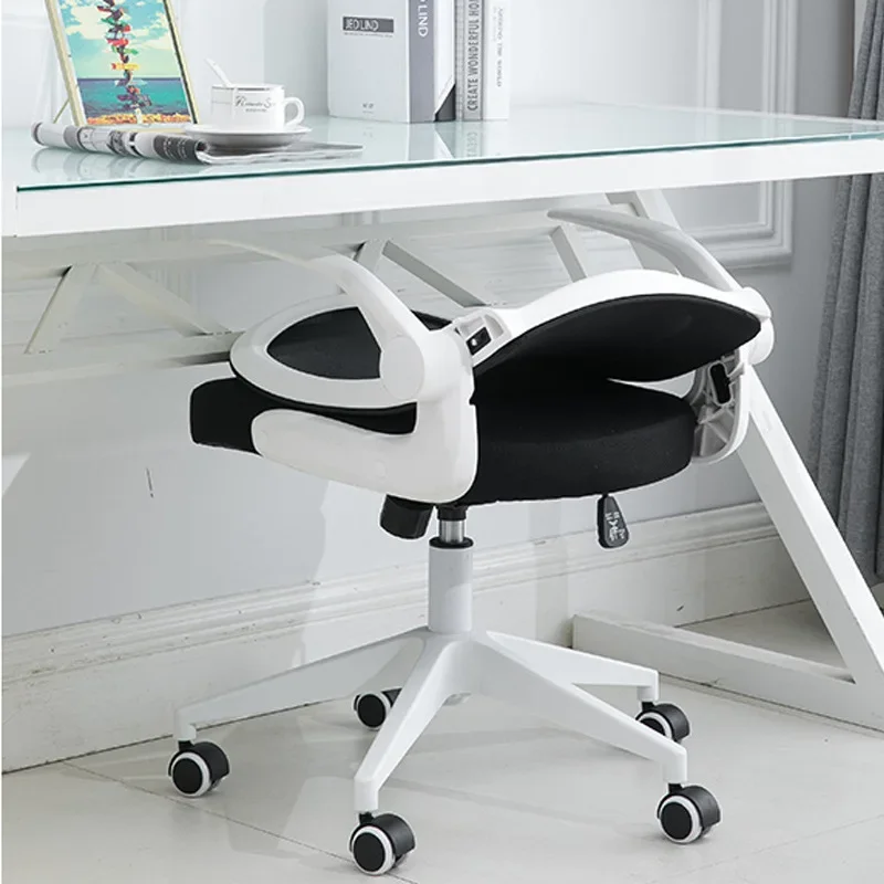 10 Pieces Set Simple Swivel Conference Room Office Folding Student Backrest Desk And