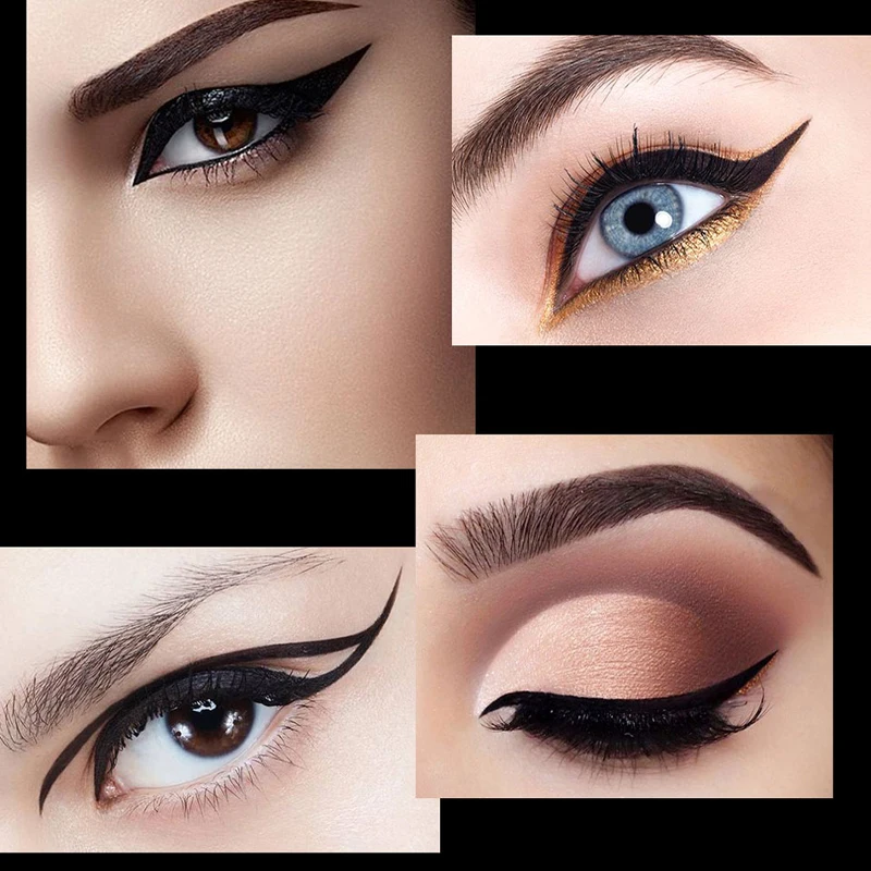 Big Seal Stamp Liquid Eyeliner Pen Waterproof Fast Dry Black Eye Liner Pencil With Eyeliner Cosmetic Double-ended Eyeliner