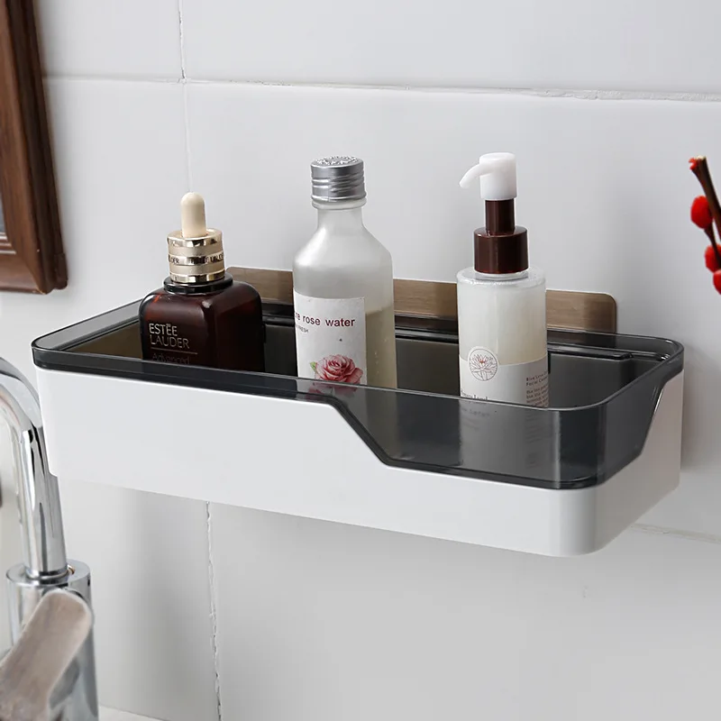 Punch-Free Bathroom Shelf Bathroom Organizer Storage Rack For Kitchen Toiletries Storage Household Accessories Housekeeper