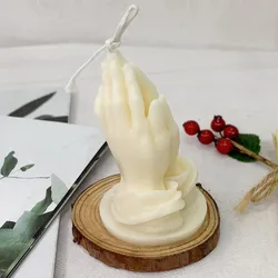 Cross your hands to pray for aromatherapy candles New Year's hands folded Good luck blessing decorative ornaments scented candle