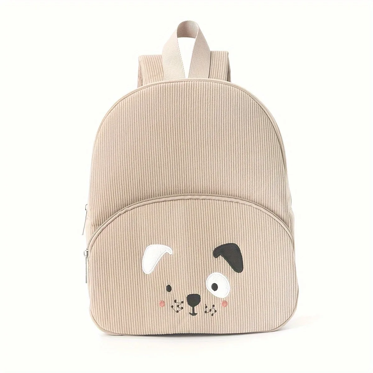 Cross-border explosion cute bear backpack corduroy primary school bag fashion casual backpack cartoon plush bag