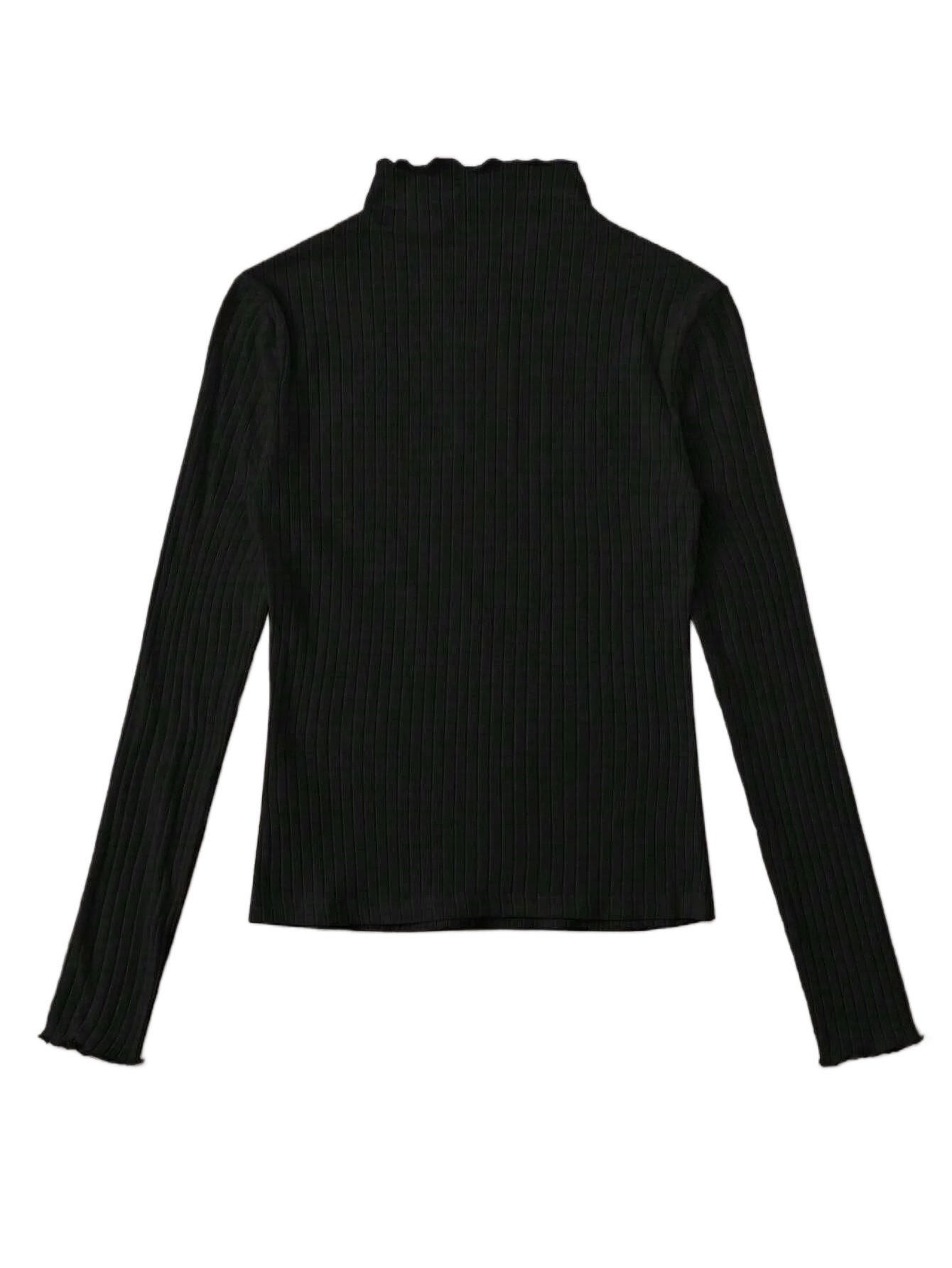 T-shirt à manches longues et col haut pour la maison, décontracté, couleur unie, grande taille, ensemble trois pièces, offre spéciale