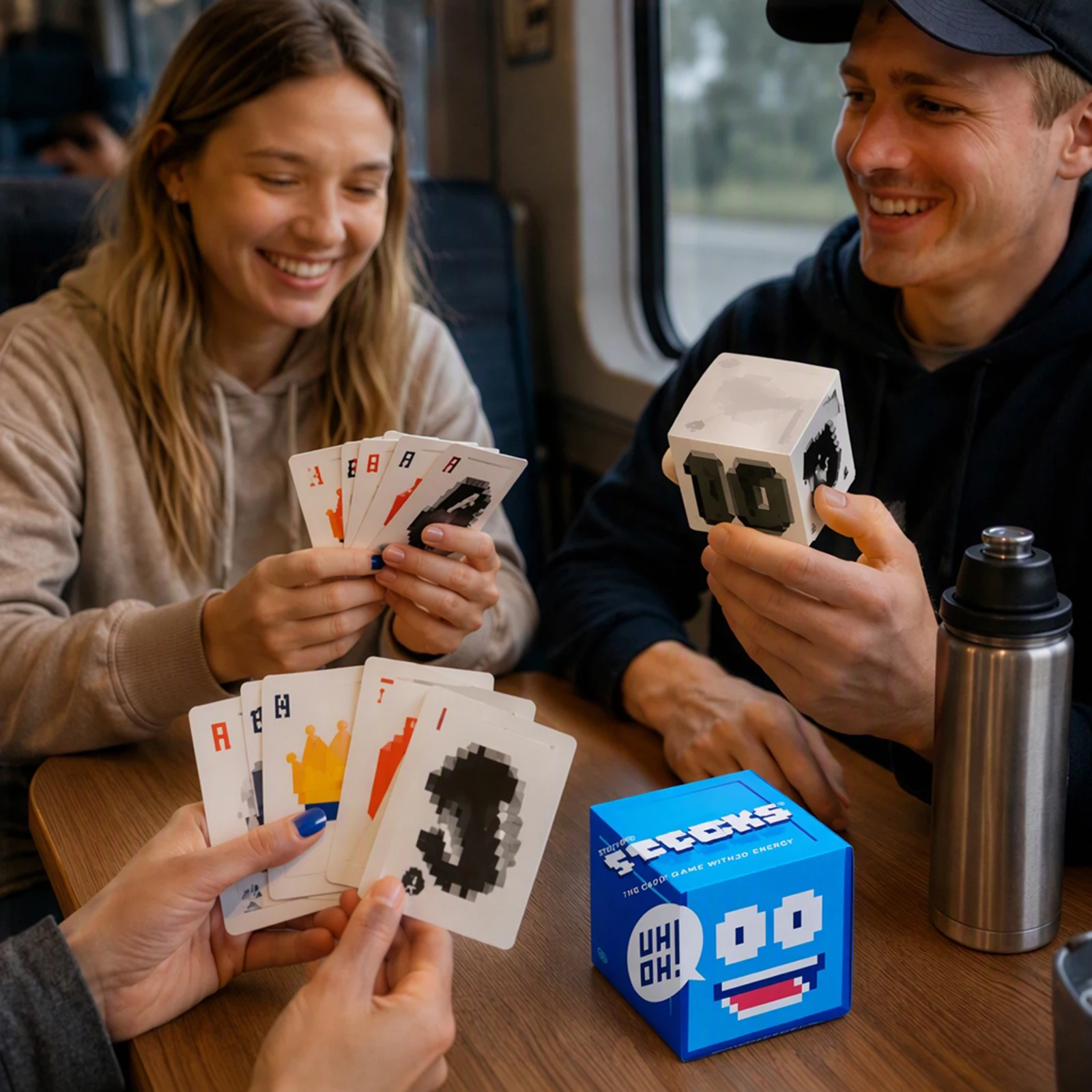 Portable 3D Illusion Card Game for Travel Game Night Multiplayer Groups Up to 10 Players 14+