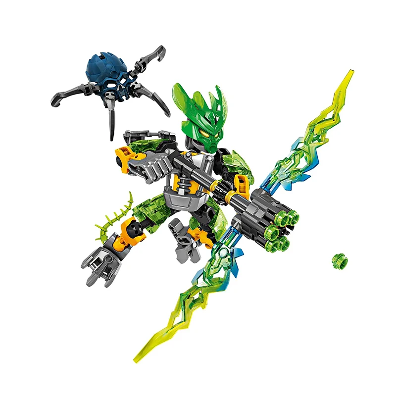 Gouden Masker Bionicle Ice Master Bouwstenen Beschermer Kopaka Anime Actionfiguren Soldaat Robot Steentjes Speelgoed voor Jongens Cadeaus