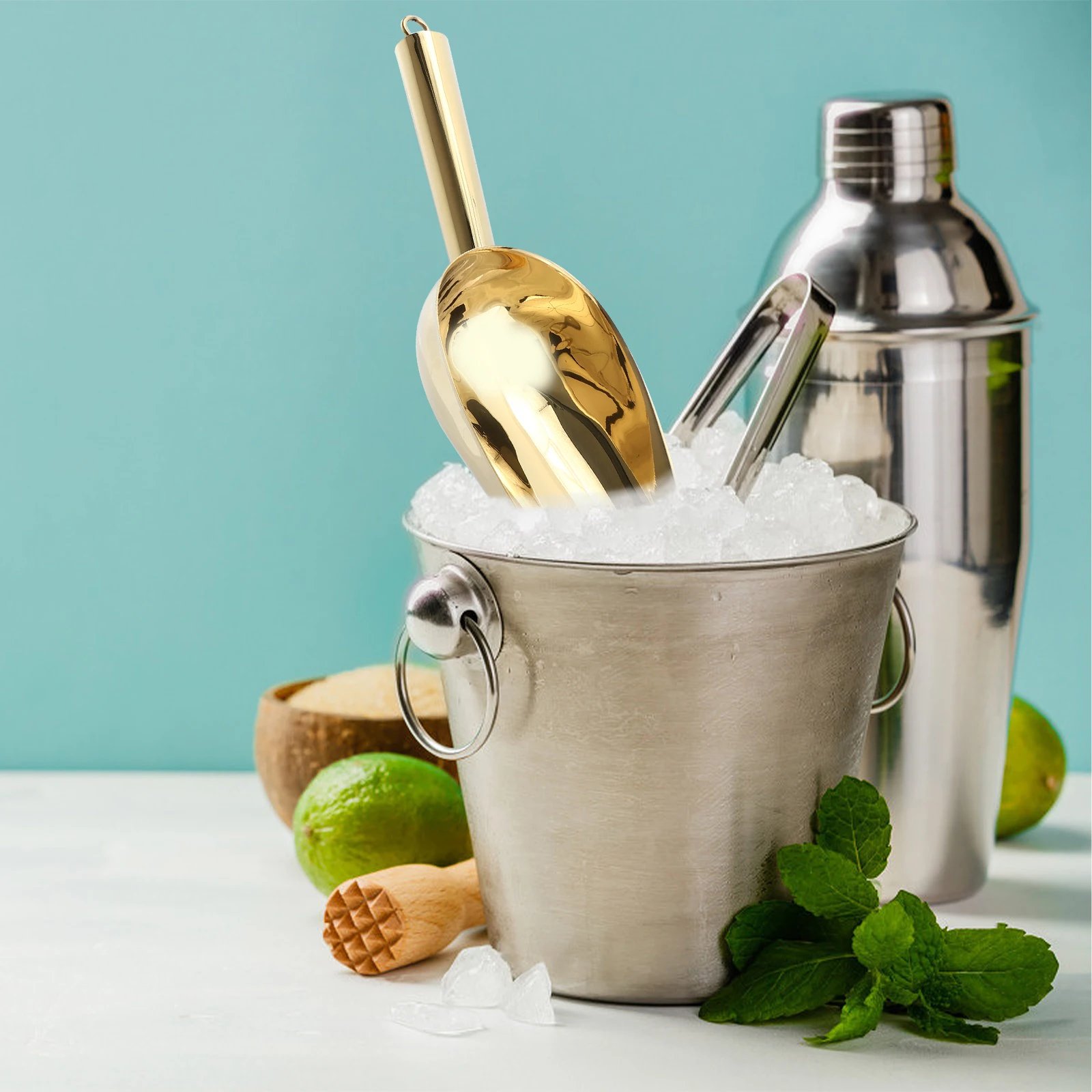 

Ice Shovel Stainless Steel Ergonomic Kitchen Utility Food Scoop Rice Shovel Household Practical Ice Cream Sugar