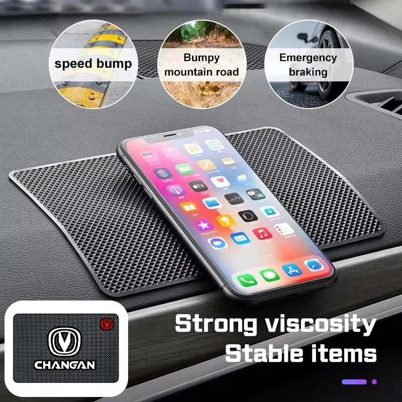 Car Dashboard Storage Anti‑Slip Pad Soft Non‑Skid Dash Mat For Changan CS75 PLUS CS55 PLUS EADO CS35 Alsvin UNI‑T UNI‑K UNI‑V